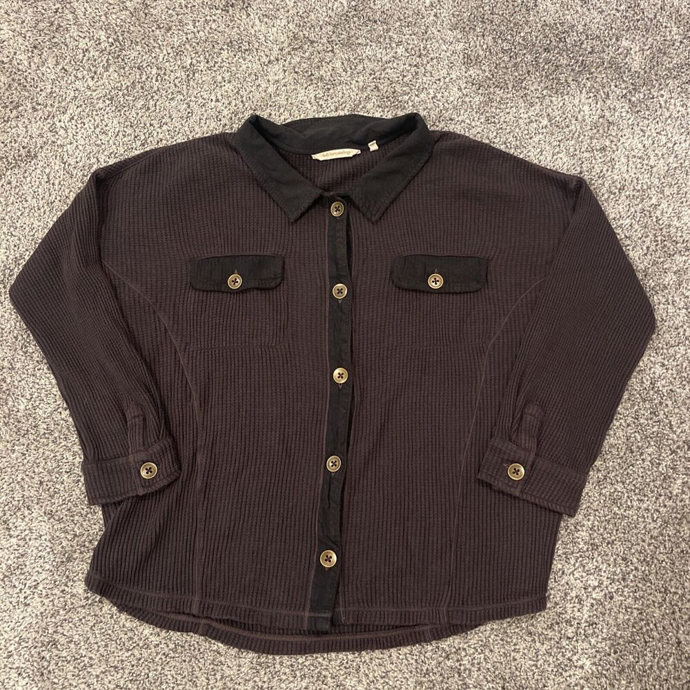 Soft Surroundings Audra Waffle Tunic Women’s size Large Metal Button